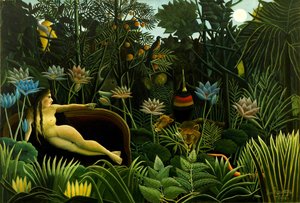 De droom door Henri Rousseau